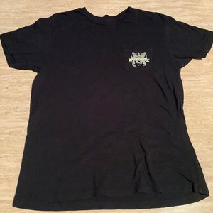 RVCA - crest pocket s/s tee - Dark Blue - Size Large - preowned